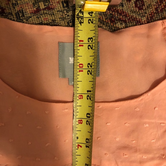 Anthropology Maeve peach scalloped top - Picture 8 of 8